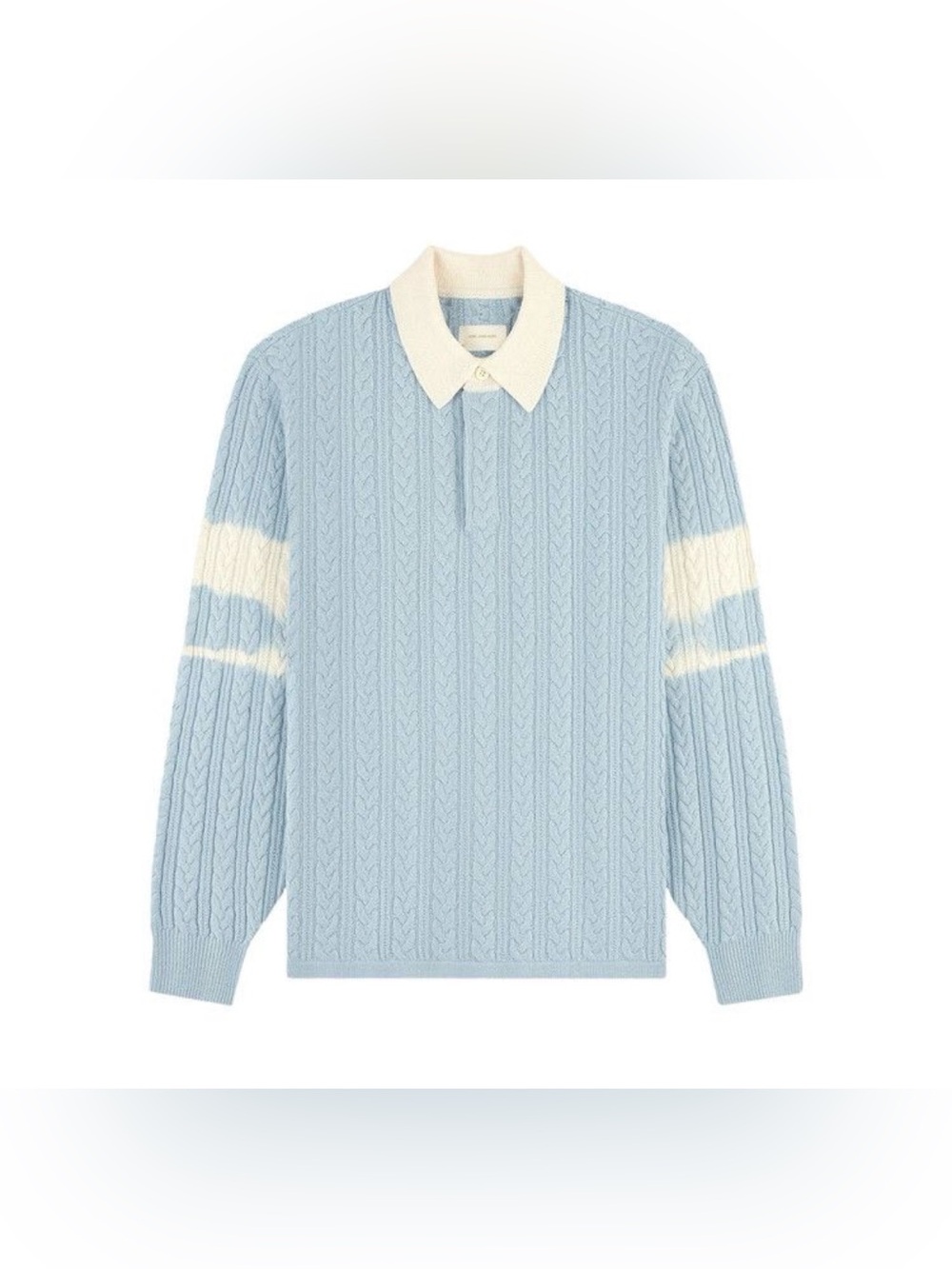 Aime ALD Aimé Leon Dore Collegiate Tie Die Cable Knit Rugby ‘Troposphere’ XL
